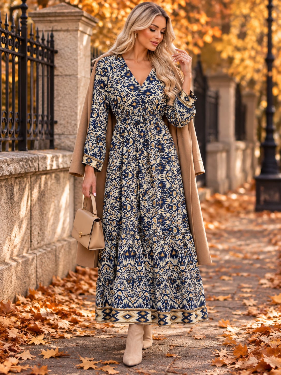 🌸 Rochie din Mătase Indiană – Eleganță și Feminitate