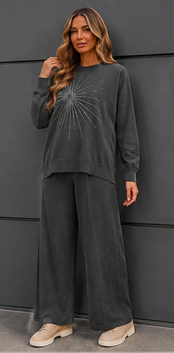 🤎 Compleu Adda din tricot fin – 2 piese
