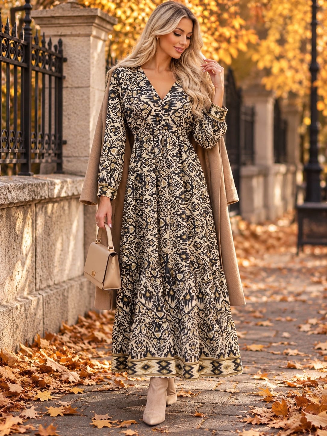 🌸 Rochie din Mătase Indiană – Eleganță și Feminitate