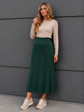 💚 Fustă tricotată midi – elegantă și versatilă