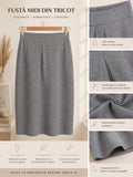 Fustă Midi Amelia – Tricot Fin