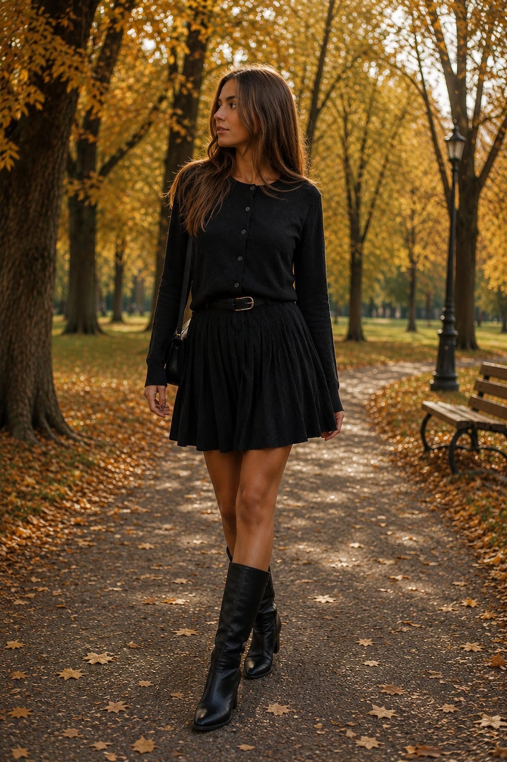 Compleu Sofia 3 piese din tricot fin – Rochie, Cardigan și Curea